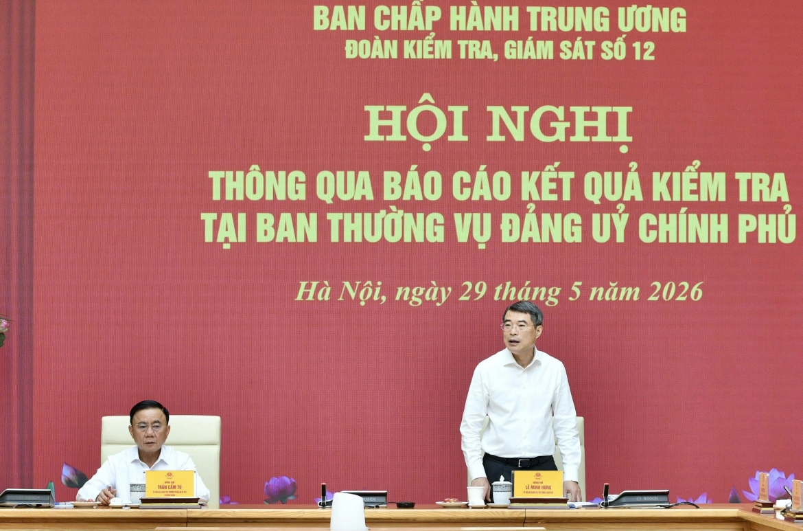 Thủ tướng Chính phủ Lê Minh Hưng phát biểu tại hội nghị.