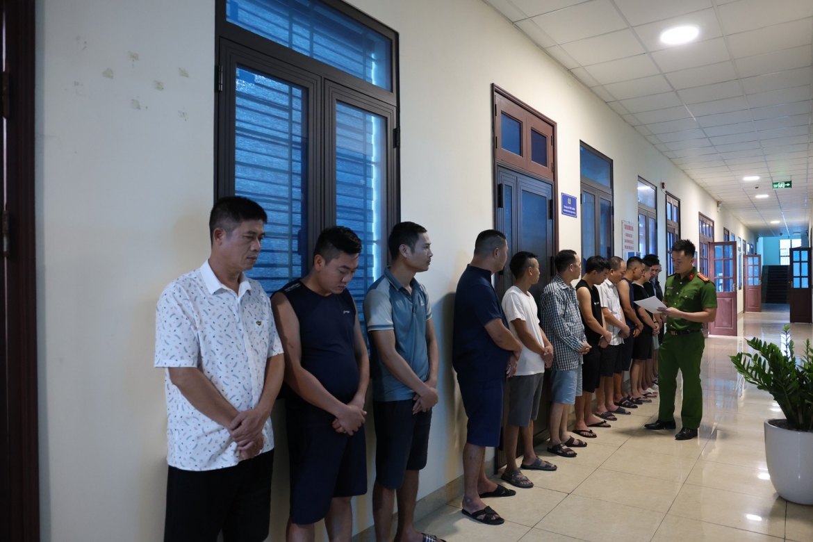 Cơ quan Cảnh sát điều tra đã tạm giữ 13 đối tượng để điều tra