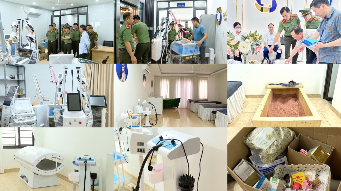 Máy móc, phương tiện các đối tượng sử dụng để điều trị, lừa dối khách hàng