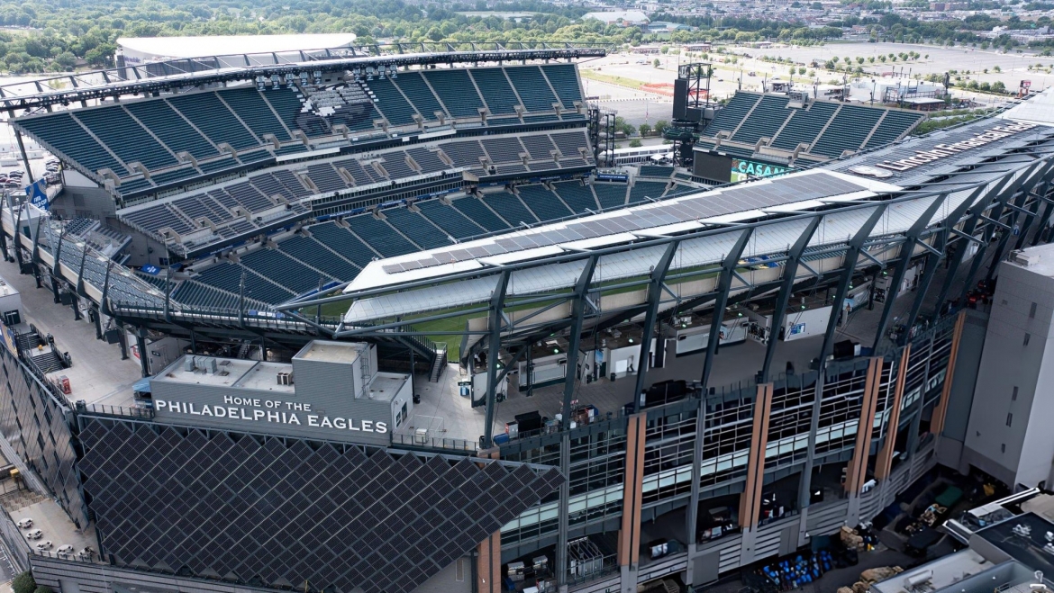 10. Sân vận động Lincoln Financial Field (Địa điểm: Philadelphia, Pennsylvania, Mỹ) – Sức chứa: 69.000 chỗ ngồi