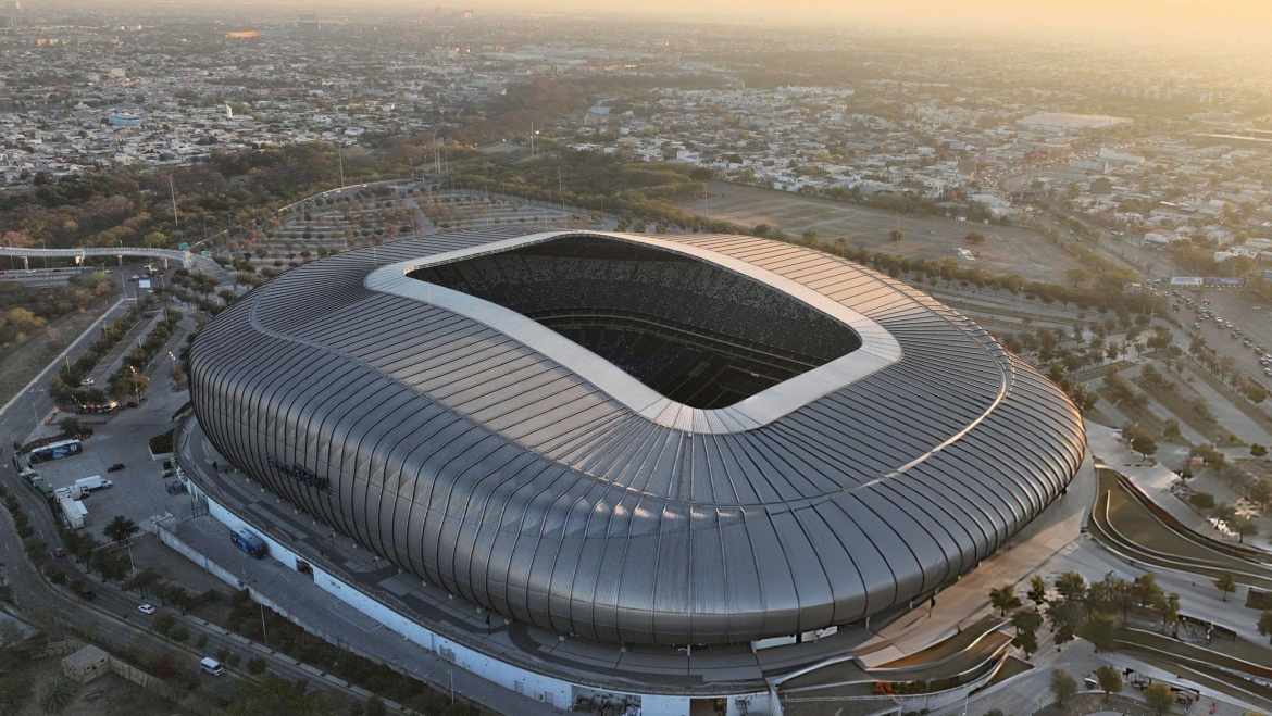 14. Sân vận động Estadio BBVA (Địa điểm: Guadalupe, Nuevo Leon, Mexico) – Sức chứa: 53.500 chỗ ngồi