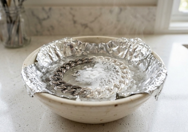 Phương pháp dùng giấy bạc và baking soda được khuyên dùng nhất. (Ảnh: HTC)