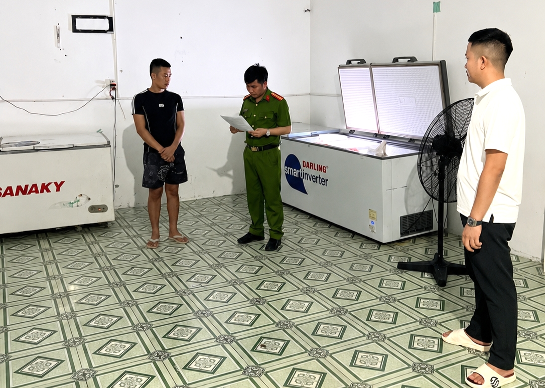 Địa điểm các đối tượng cất giấu một số tang vật liên quan đến vụ án. Ảnh: CA Thanh Hóa.