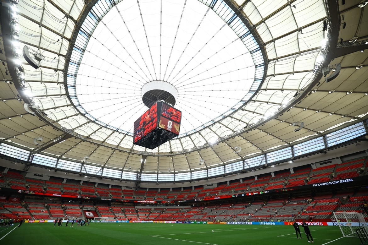 Sân BC Place Vancouver trước giờ bóng lăn. (Ảnh: Reuters)