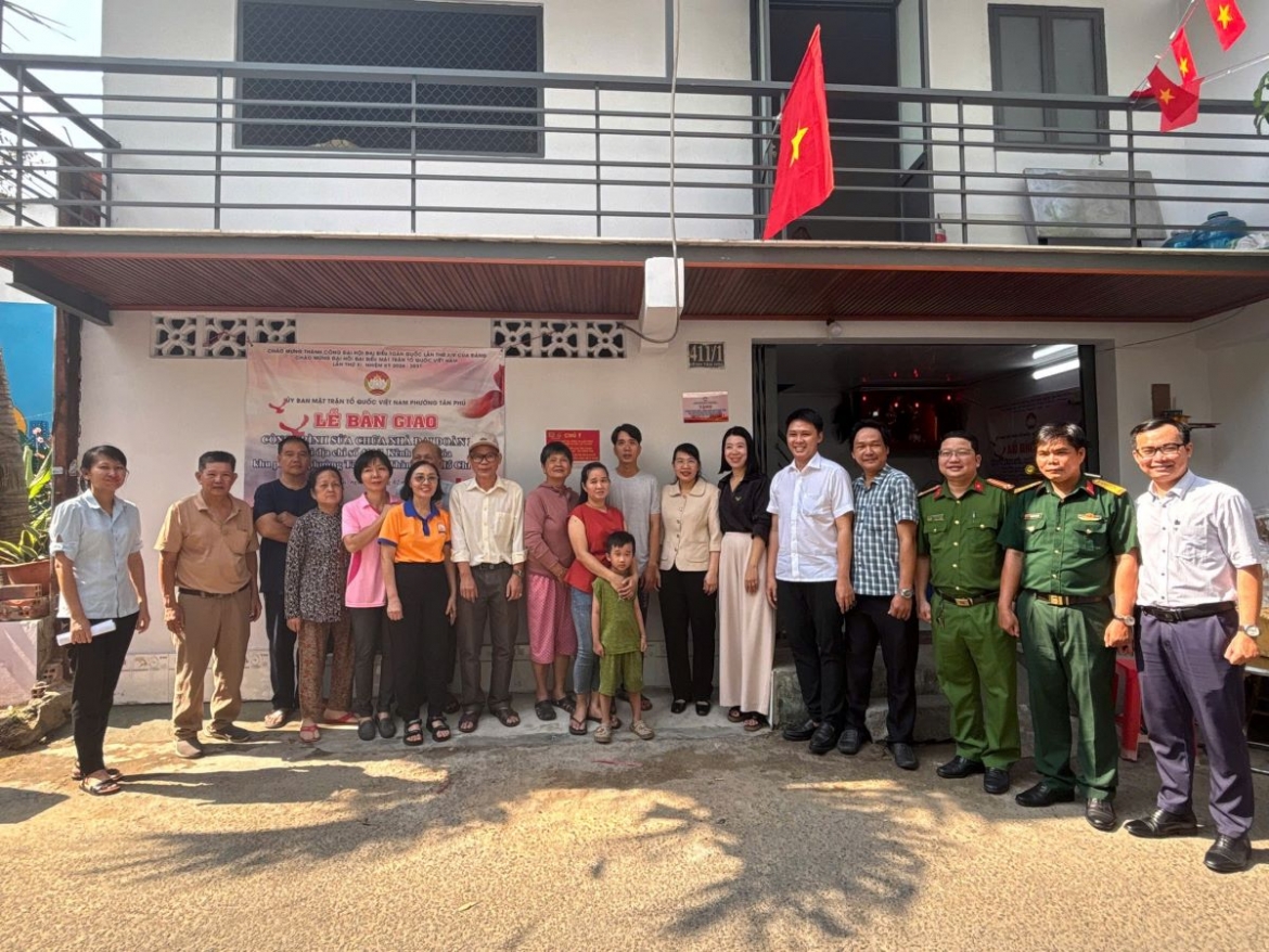 6 tháng đầu năm 2026, việc xây dựng, sửa chữa nhà Đại đoàn kết được Ủy ban MTTQ Việt Nam các cấp tại TP.HCM đặc biệt quan tâm, với hàng loạt công trình đã được bàn giao