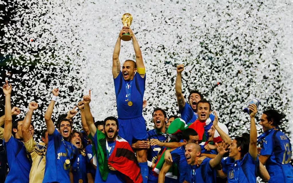 2. Italia: Vô địch 4 lần (1934, 1938, 1982, 2006) | 18 lần tham dự | 7 lần vào bán kết | 6 lần vào chung kết. (Ảnh: FIFA).