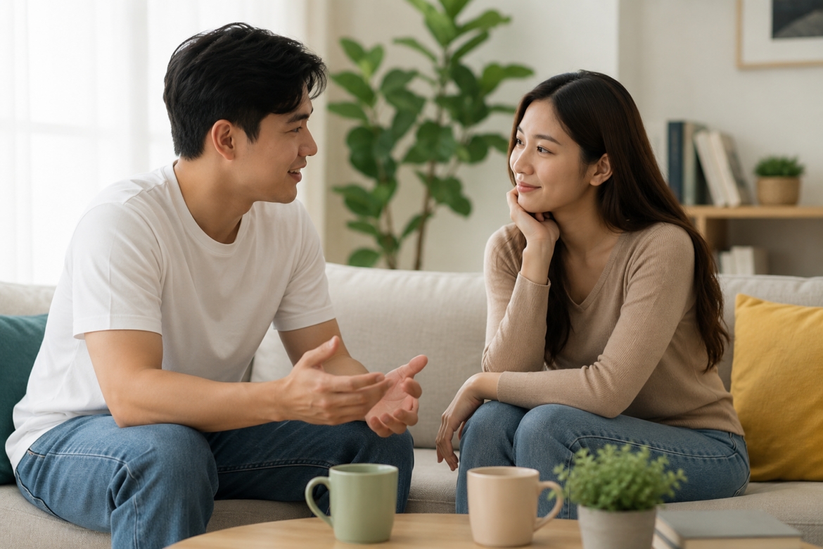 Với nhiều cặp đôi khỏe mạnh, 1-3 lần mỗi tuần có thể là mức tham khảo hợp lý, nhưng điều quan trọng nhất vẫn là sự hài lòng và gắn kết của cả hai (Ảnh: AI)