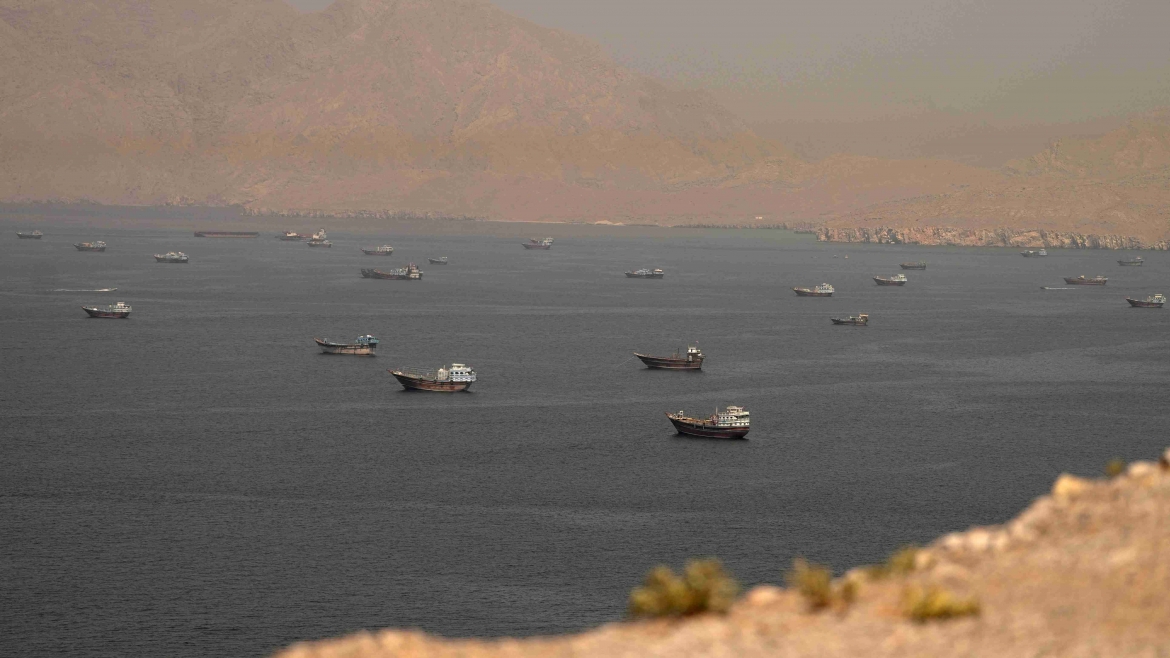 Eo biển Hormuz nhìn từ Musandam (Ảnh: Reuters)