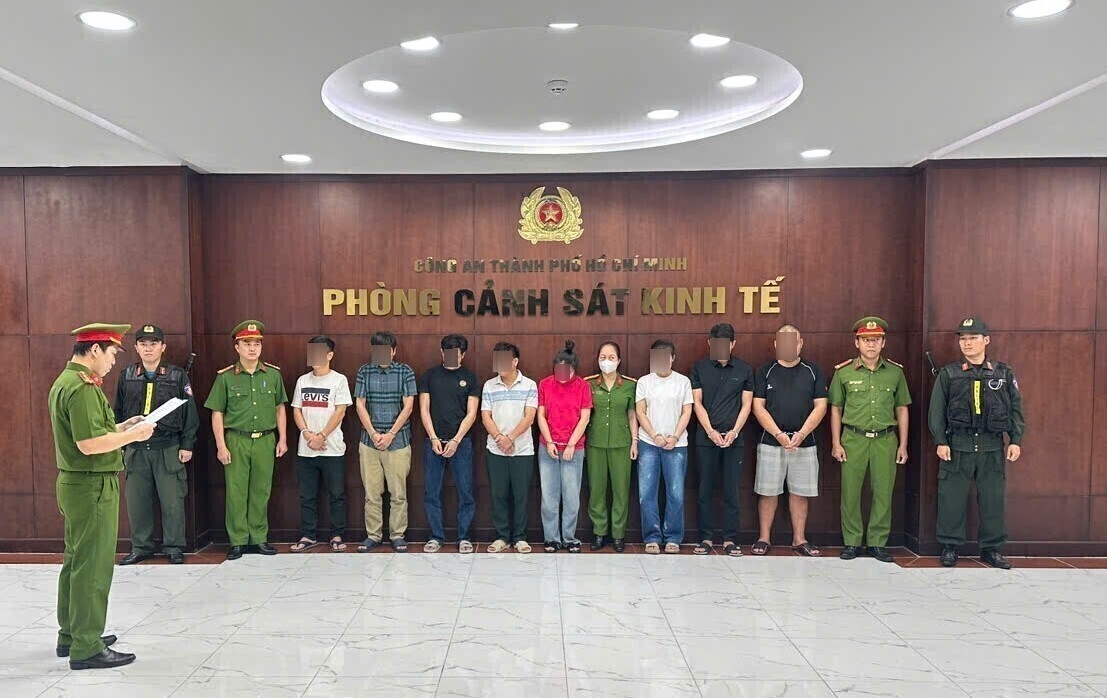 Các đối tượng tại cơ quan công an