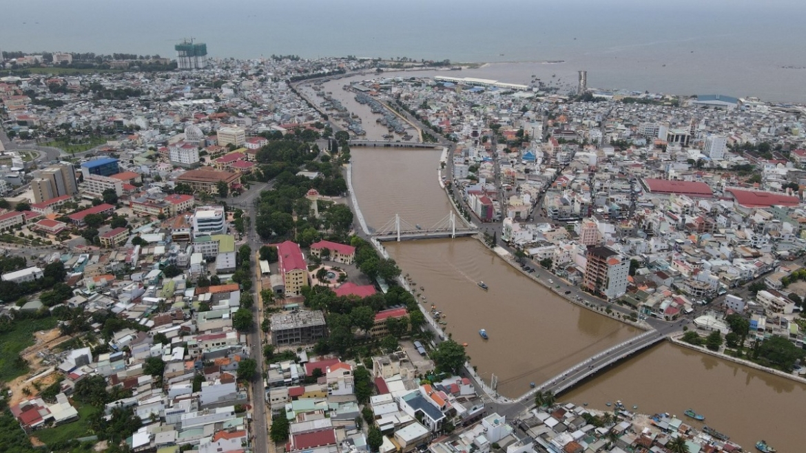 Một góc khu vực thành phố Phan Thiết, tỉnh Bình Thuận cũ, nay là tỉnh Lâm Đồng. Ảnh: B.H