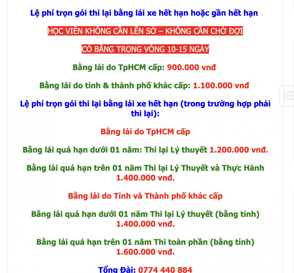 Các Web quảng cáo và tung biểu phí một đằng nhưng khi gọi điện thoại đến lại báo giá 1 nẻo