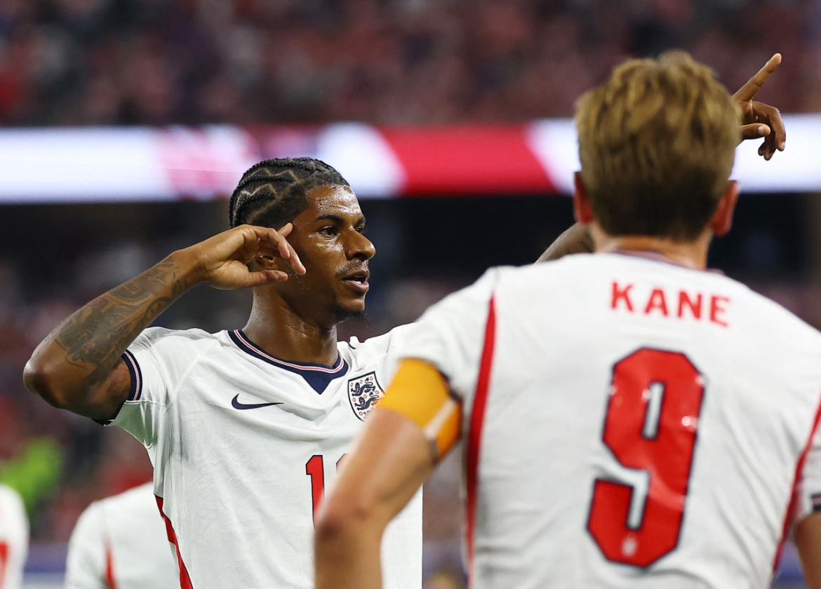 Rashford ghi bàn thứ tư cho ĐT Anh (Ảnh: Reuters)
