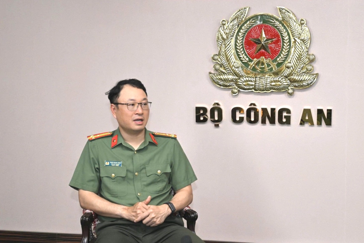 Thượng tá Triệu Mạnh Tùng, Phó Cục trưởng Cục An ninh mạng và phòng, chống tội phạm sử dụng công nghệ cao, Bộ Công an.