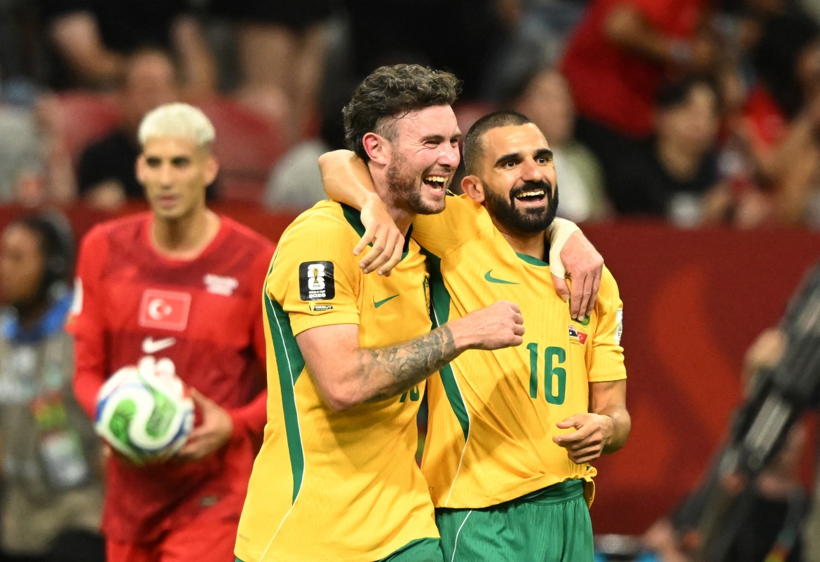 Australia gây bất ngờ khi khởi đầu World Cup 2026 bằng chiến thắng 2-0 trước Thổ Nhĩ Kỳ. (Ảnh: Reuters)