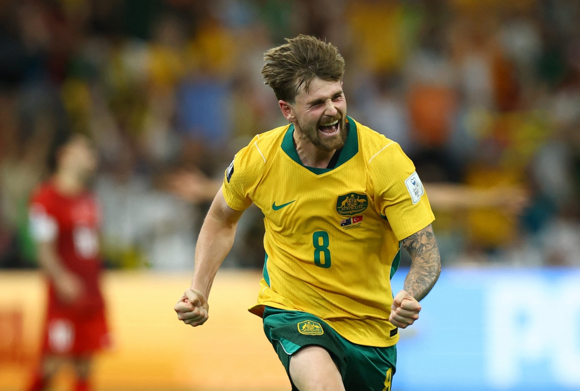 Australia giành chiến thắng 2-0 trước Thổ Nhĩ Kỳ vào trưa 14/6. (Ảnh: Reuters)