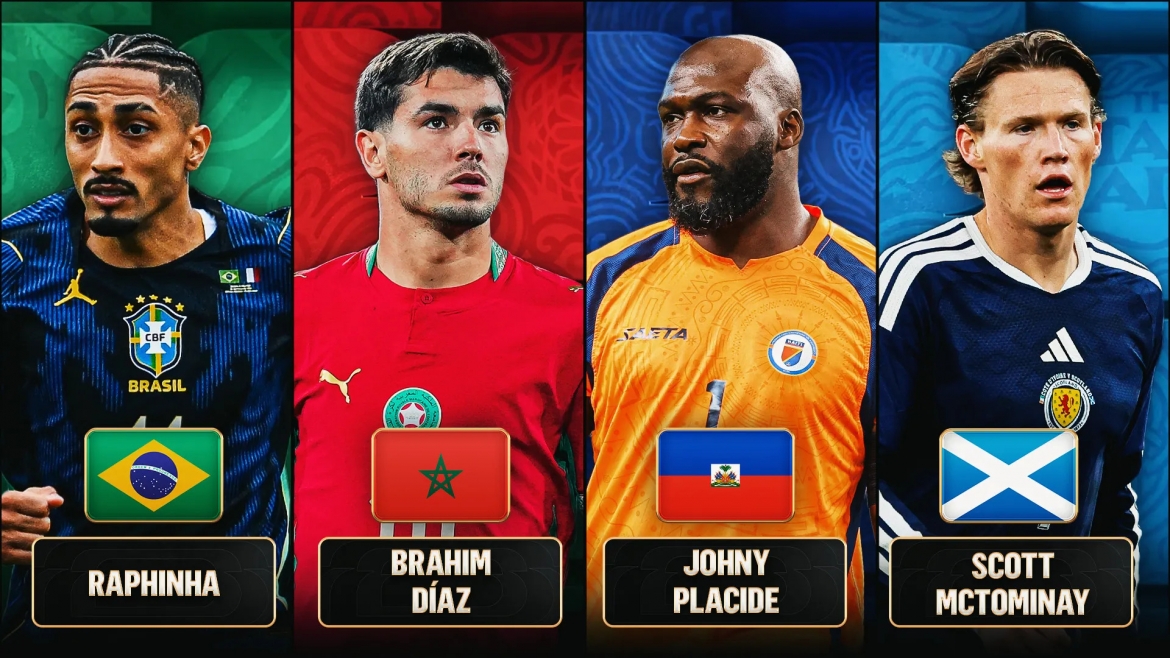 Ngôi sao nổi bật của 4 đội bóng tại bảng C World Cup 2026. (Ảnh: FOX Sports)