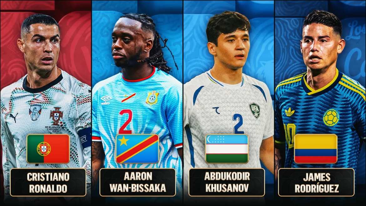 Ngôi sao nổi bật của 4 đội bóng tại bảng K World Cup 2026. (Ảnh: FOX Sports)