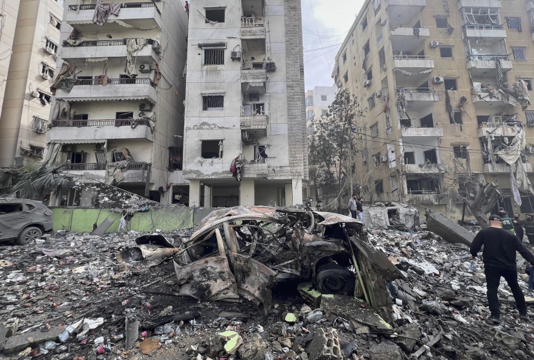 Một vụ tấn công của Israel vào Lebanon. Ảnh: AP