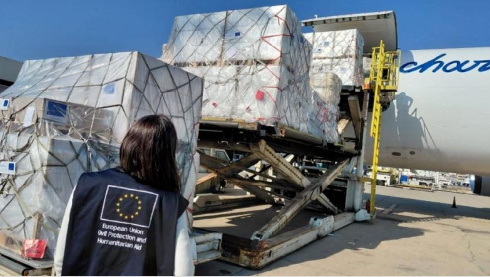 Hàng viện trợ của EU Ảnh: European Comission