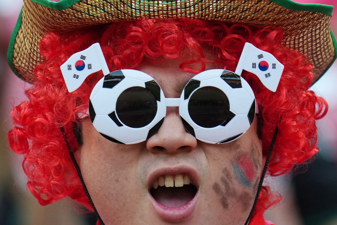 Người hâm mộ Hàn Quốc trước trận đấu bóng đá thuộc bảng A World Cup giữa Hàn Quốc và Cộng hòa Séc tại Zapopan, gần Guadalajara, Mexico, ngày 11/6/2026