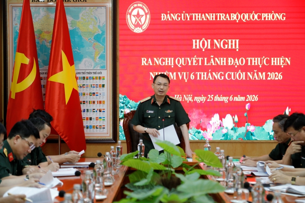 Trung tướng Nguyễn Quốc Duyệt chủ trì Hội nghị ra nghị quyết lãnh đạo thực hiện nhiệm vụ 6 tháng cuối năm 2026.