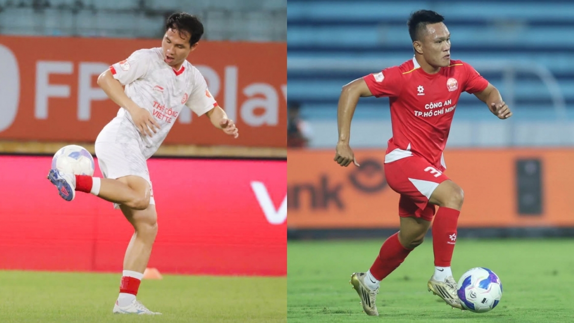 Tiền vệ Nguyễn Văn Tú (trái) và hậu vệ Lê Quang Hùng. (Ảnh: CLB)