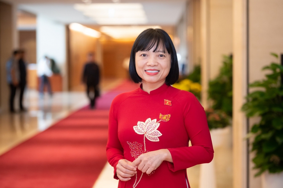 Đại biểu Quốc hội Nguyễn Thị Việt Nga - Phó Trưởng đoàn Đại biểu Quốc hội thành phố Hải Phòng