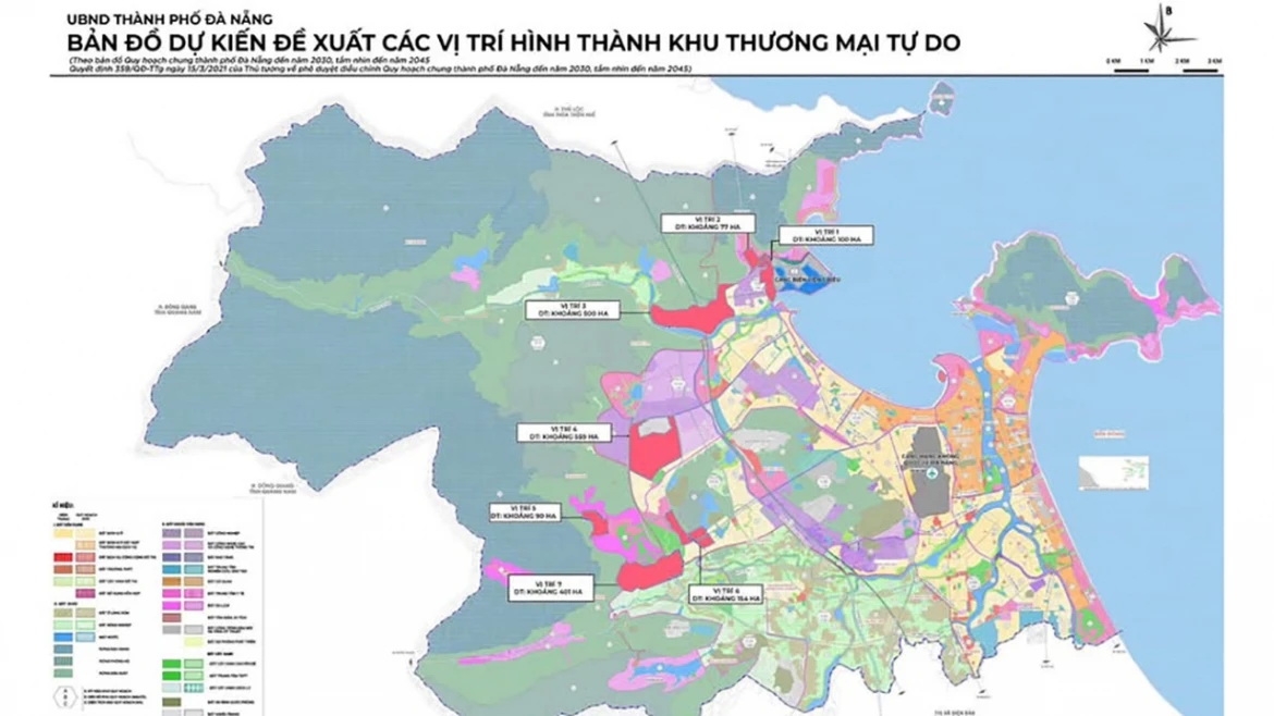 Vị trí bản đồ Khu Thương mại tự do Đà Nẵng