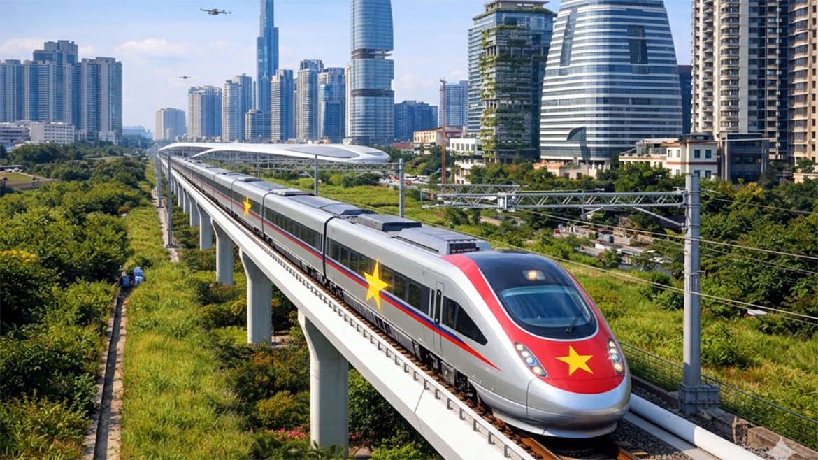 Phát triển đường sắt tốc độ cao được xác định là động lực xây dựng năng lực khoa học công nghệ - Ảnh minh họa: Báo Xây dựng