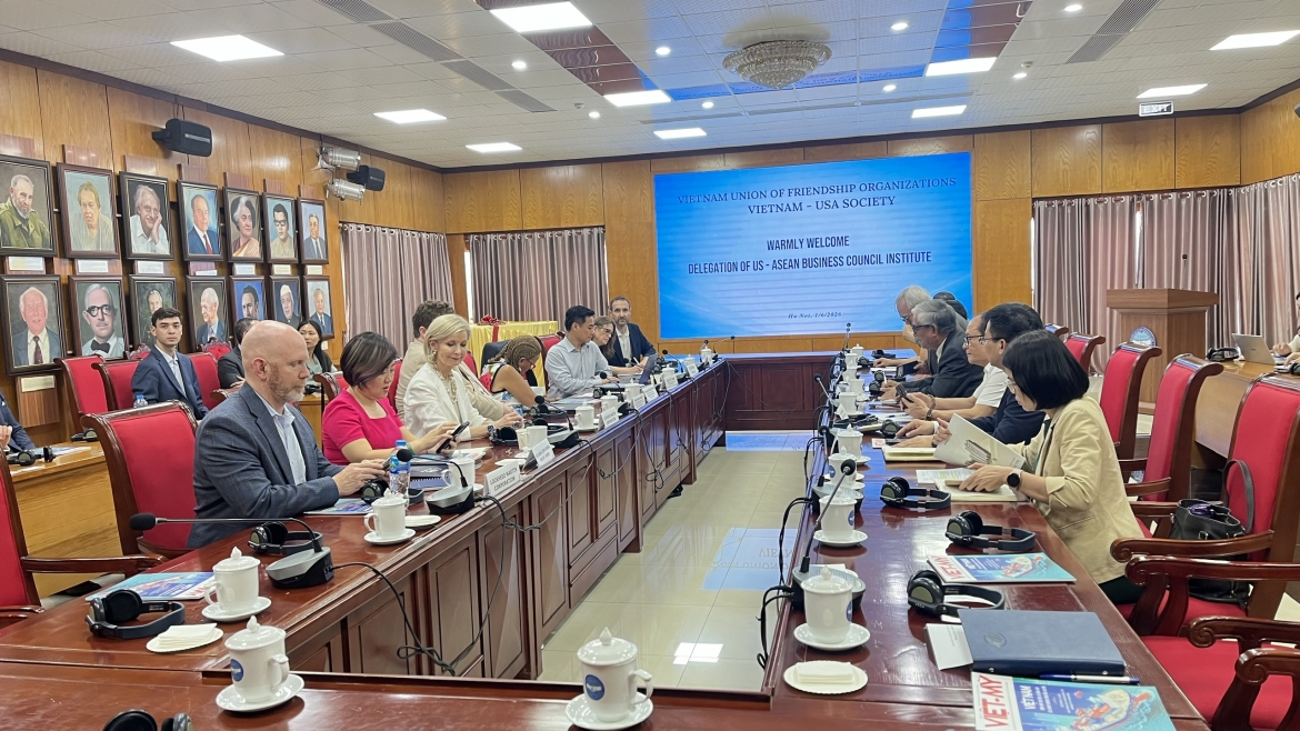 Viện Hội đồng Kinh doanh Hoa Kỳ - ASEAN cùng các đối tác lớn của Hoa Kỳ có buổi gặp mặt và làm việc với Hội Việt Nam - Hoa Kỳ