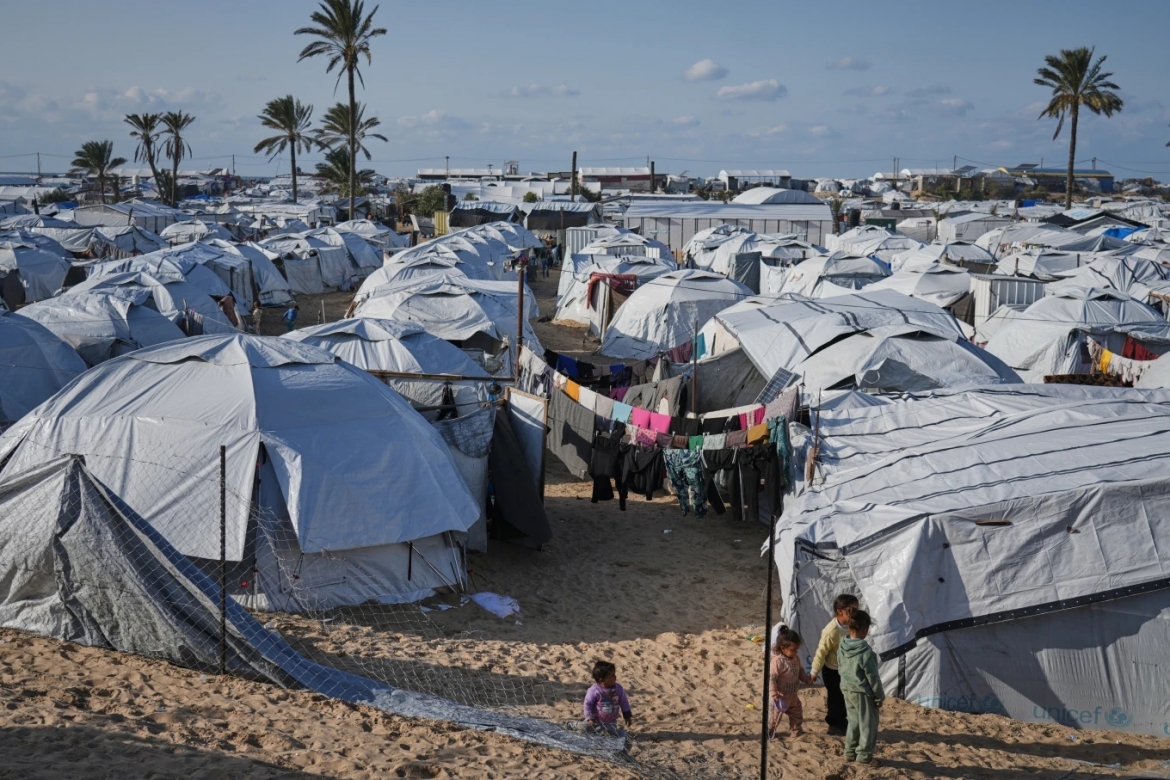 Một trại trẻ mồ côi ở Khan Younis, phía nam Dải Gaza.