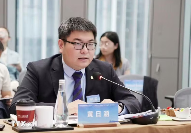 Giáo sư Hoàng Nhật Hàm, Đại học Hoa Kiều, tỉnh Phúc Kiến (Trung Quốc). (Ảnh: TTXVN phát)