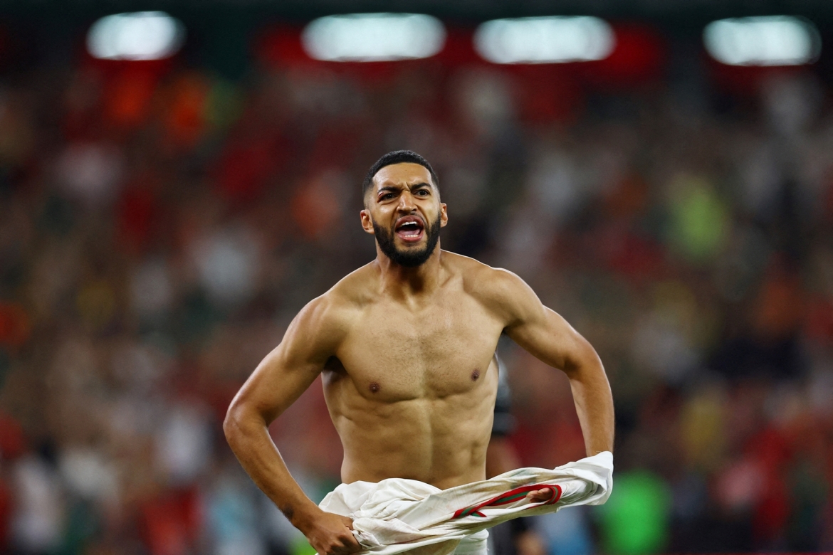 Saibari là người hùng mang về chiến thắng cho Morocco trước Hà Lan ở vòng 32 đội World Cup 2026. (Ảnh: Reuters)