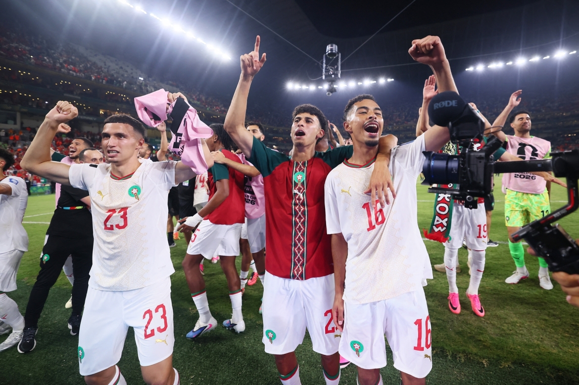Morocco đánh bại Hà Lan trên loạt sút luân lưu để đoạt vé vào vòng 16 đội World Cup 2026. (Ảnh: Reuters)