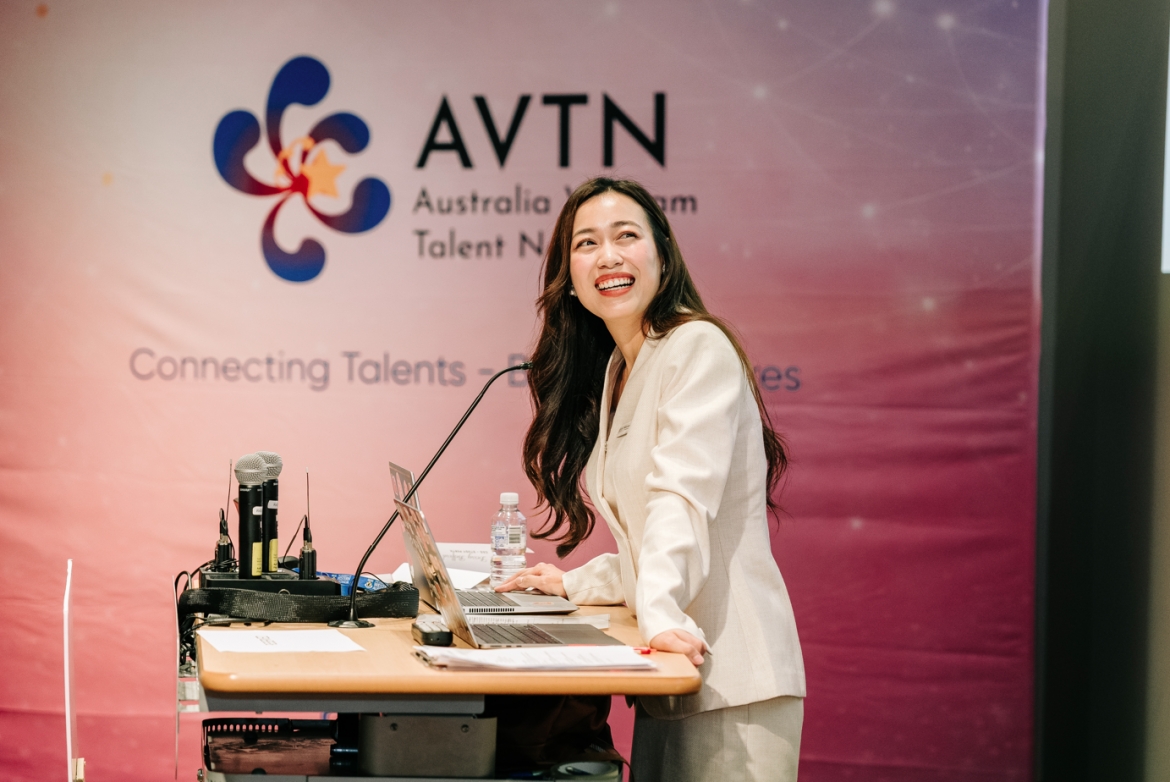 Bà Hannah Huyền Vũ, Chủ tịch Mạng lưới Tài năng Việt – Australia (AVTN)