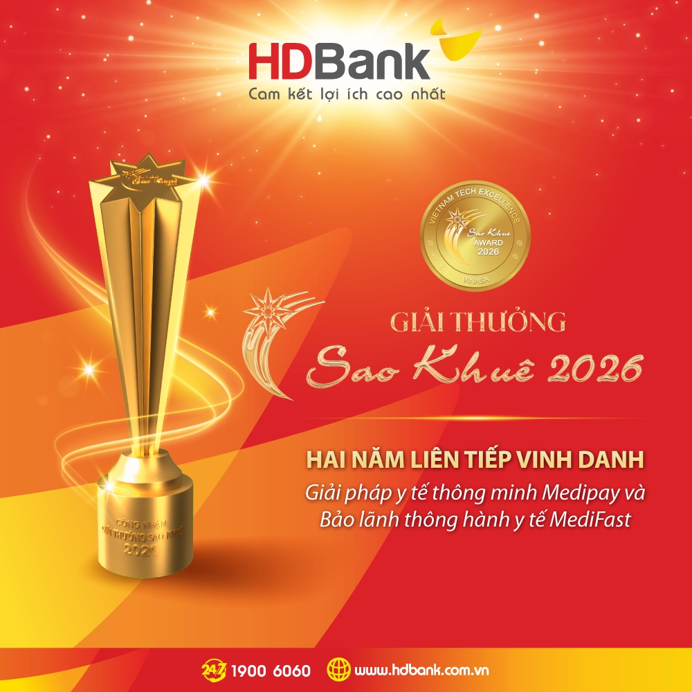 MediPay và MediFast của HDBank xuất sắc vượt qua nhiều đề cử để được vinh danh là giải pháp tối ưu nhất ở hạng mục Công nghệ tài chính (Fintech)