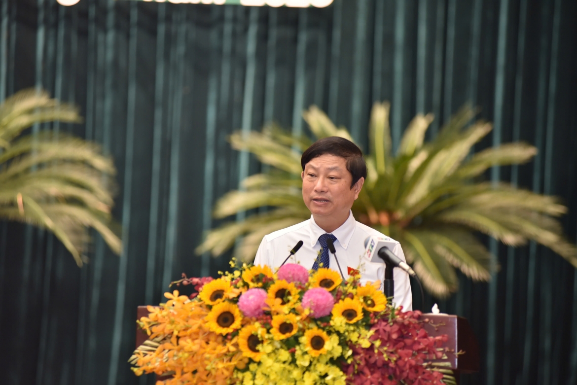 Chủ tịch HĐND TP.HCM Võ Văn Minh (Ảnh: Q.H)