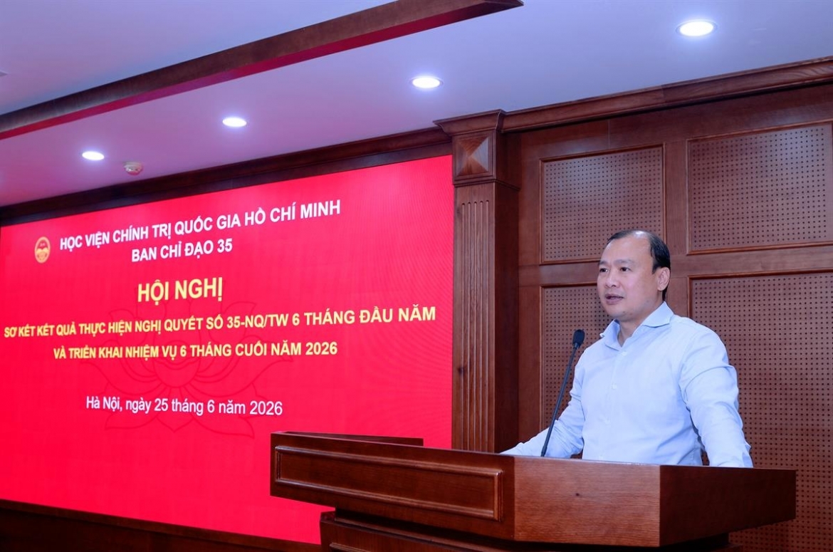 PGS,TS Lê Hải Bình phát biểu tại hội nghị. Ảnh Mạnh Thắng