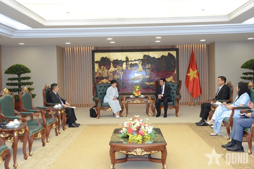 Quang cảnh cuộc tiếp. (Ảnh: qdnd.vn)