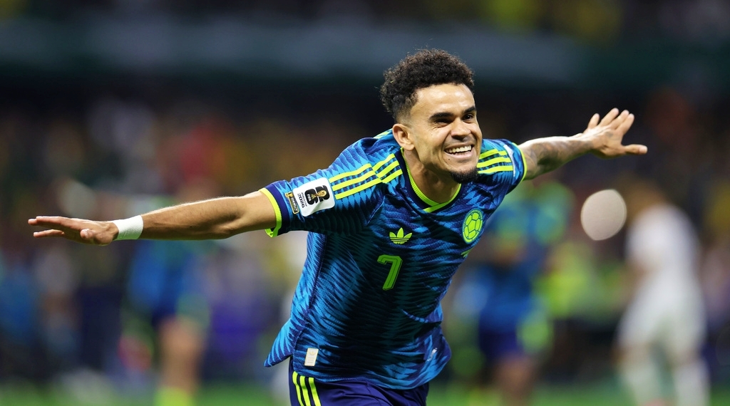 Luis Diaz thi đấu chói sáng trong ngày ra quân của Colombia tại World Cup 2026. (Ảnh: AP)