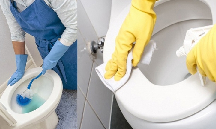 Bồn cầu là nơi tích tụ nhiều vi khuẩn nếu không được làm sạch thường xuyên. (Ảnh minh họa)