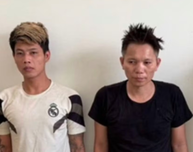 Hai đối tượng Lê Duy Đạt (trái) và Nguyễn Trí Phương.