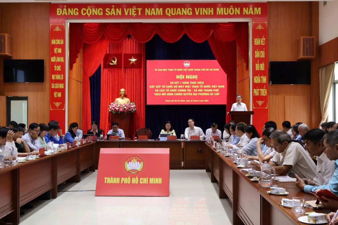 Quang cảnh hội nghị sơ kết ngày 3/6 tại TP.HCM 
