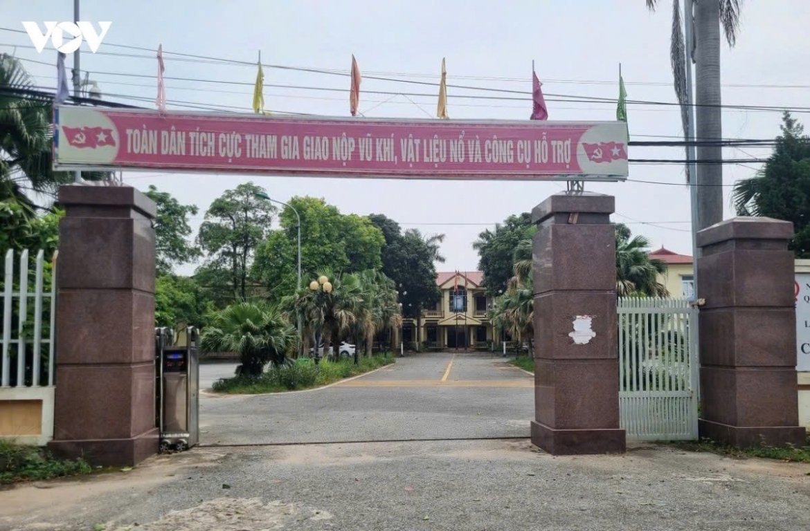 Trụ sở UBND xã Hương Nộn cũ (Phú Thọ) hiện đang bỏ hoang, chưa được bố trí mục đích sử dụng phù hợp.