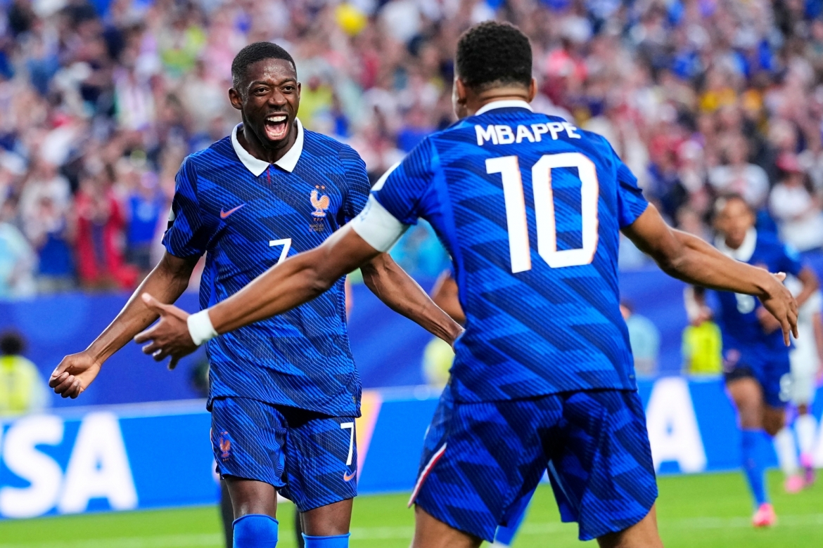 Sức mạnh trên hàng công của Pháp không chỉ đến ở mỗi cái tên Mbappe. (Ảnh: AP)