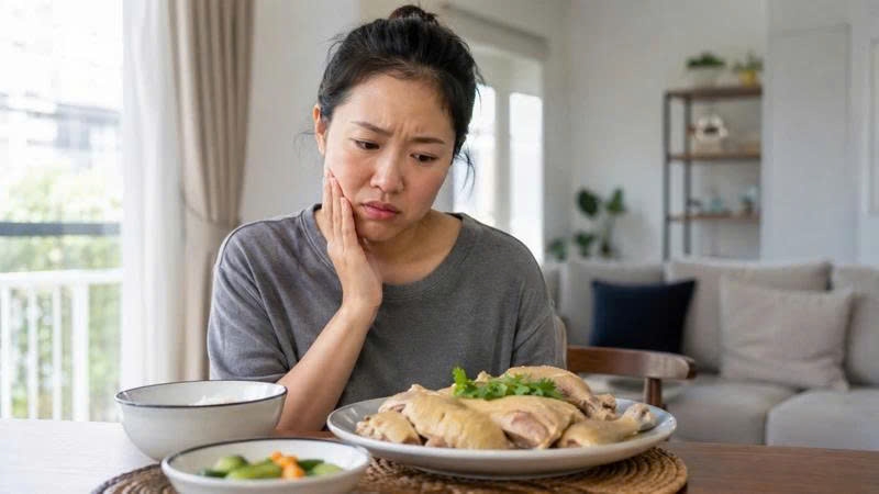 Nhiều người cho rằng sau khi nhổ răng không nên ăn thịt gà, nhất là phần da gà vì có thể gây mưng mủ, đau nhức hoặc làm chậm lành vết thương