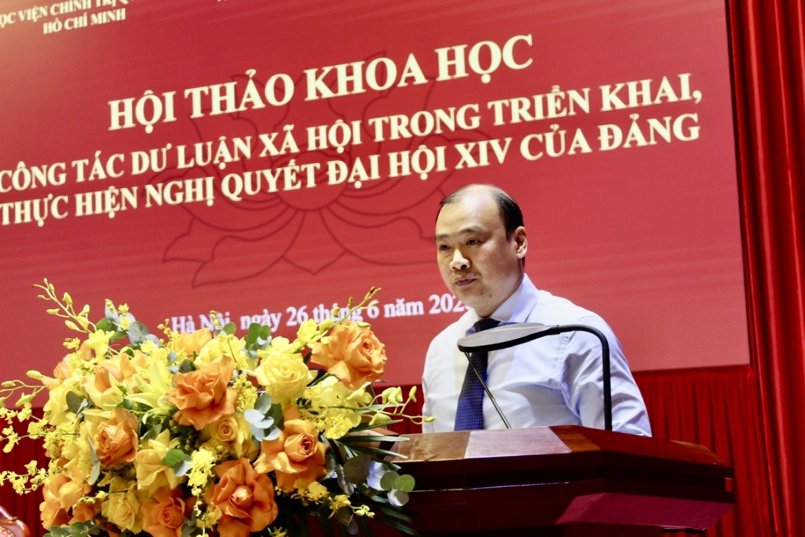 PGS.TS Lê Hải Bình phát biểu khai mạc hội thảo