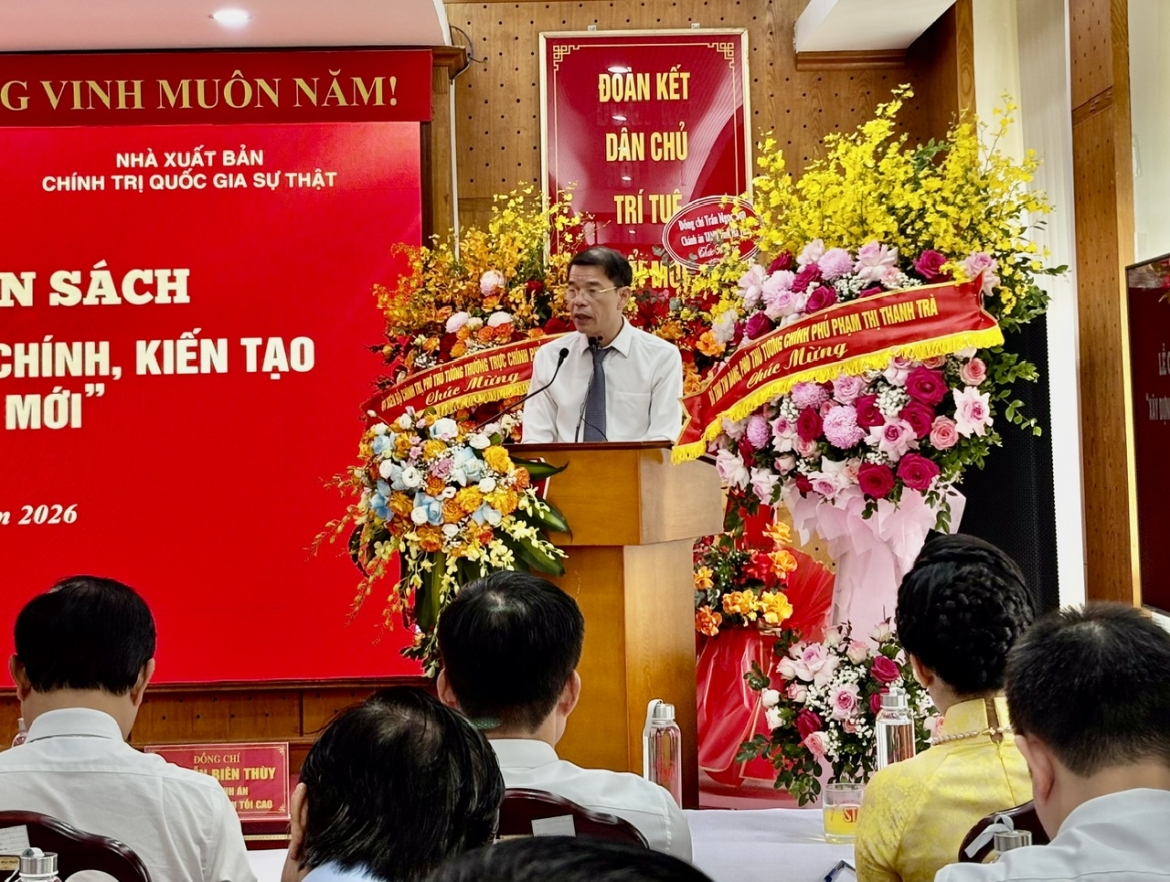 Phó Trưởng Ban Tuyên giáo và Dân vận Trung ương Vũ Thanh Mai khái quát những giá trị nổi bật của cuốn sách.