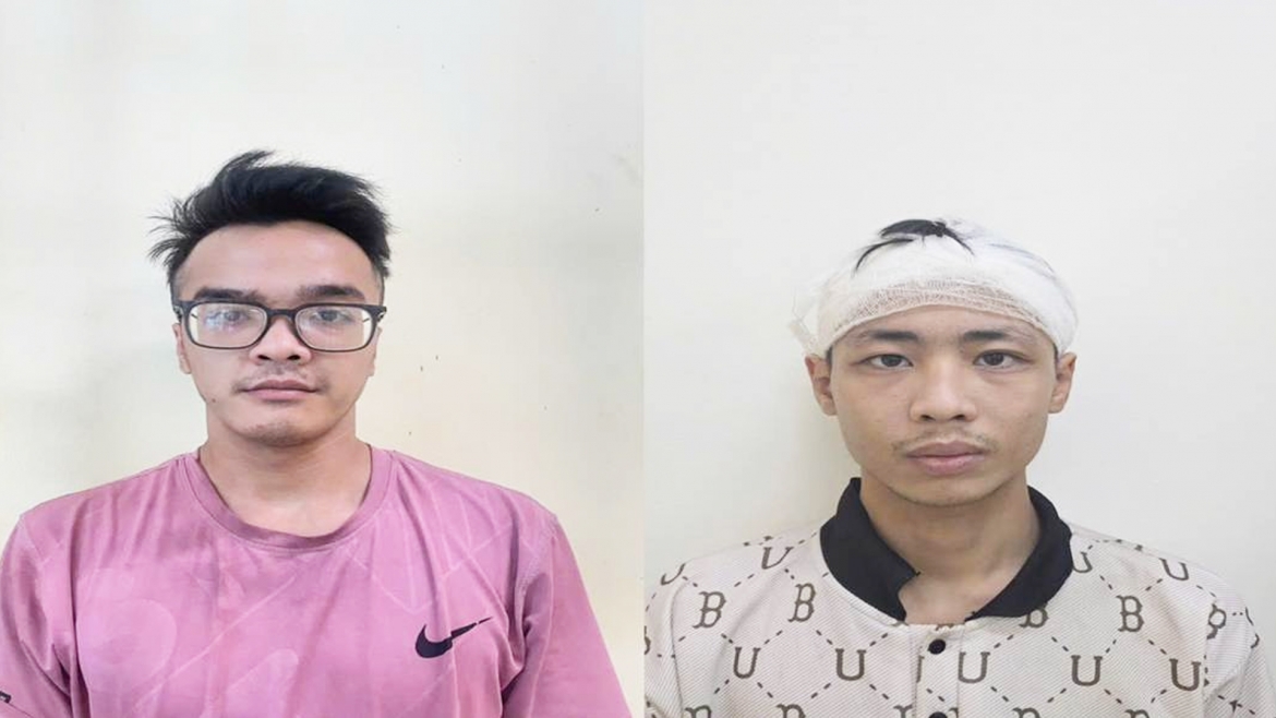 Hai đối tượng tại cơ quan công an