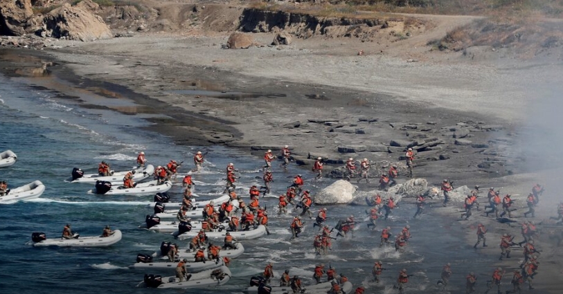 Quân đội Thổ Nhĩ Kỳ tập trận. (Ảnh: Reuters)